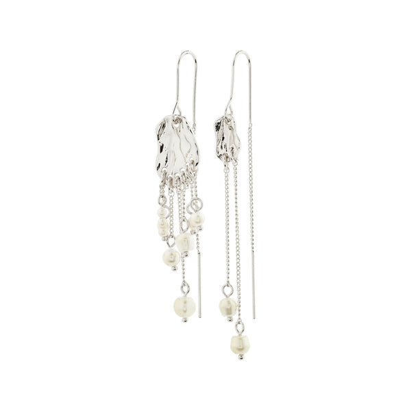 Breeze Silver Plated Chain Earrings