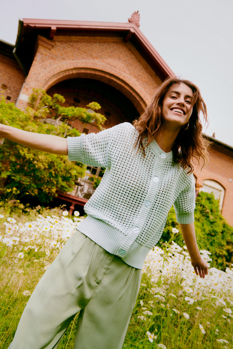 Magio Short Sleeve Cardigan