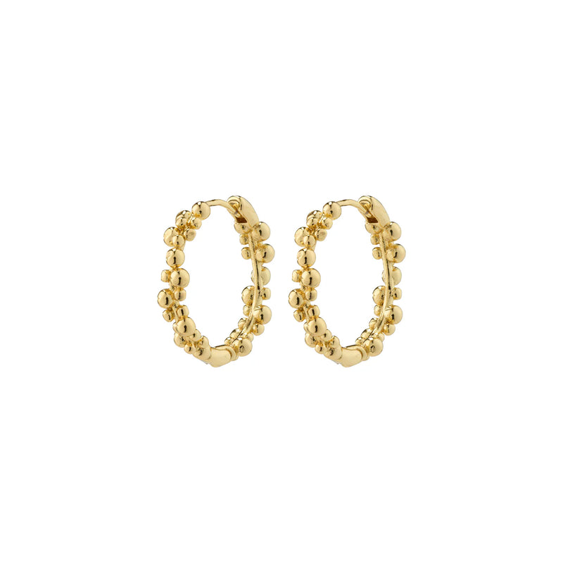 Solidarity Medium Gold Plated Hoops