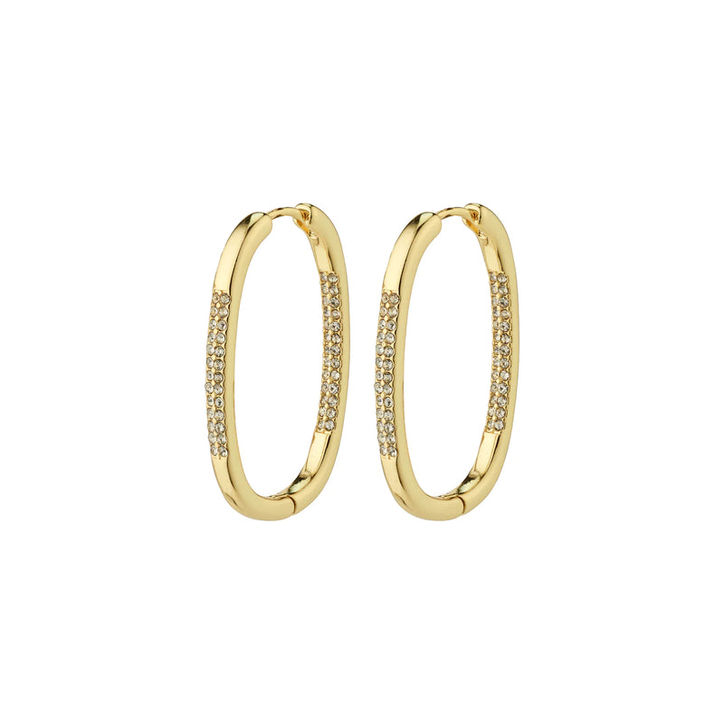 Star Gold Plated Hoops