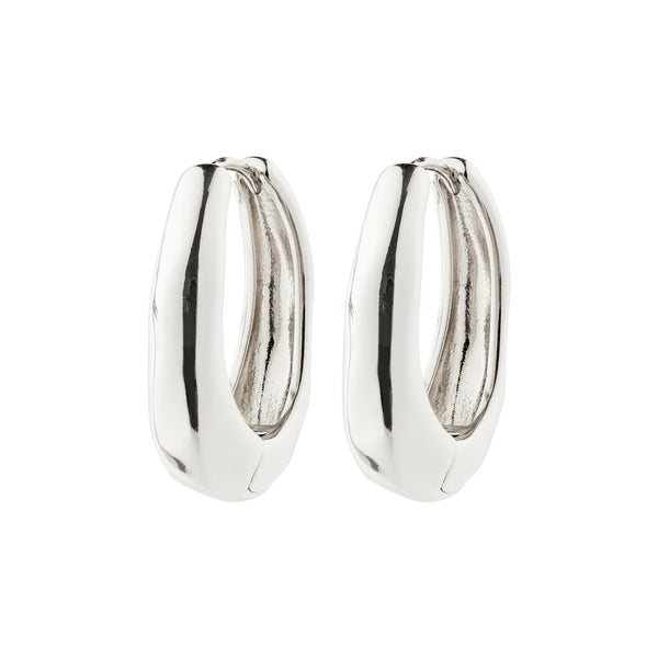 Asher Silver Plated Hoops