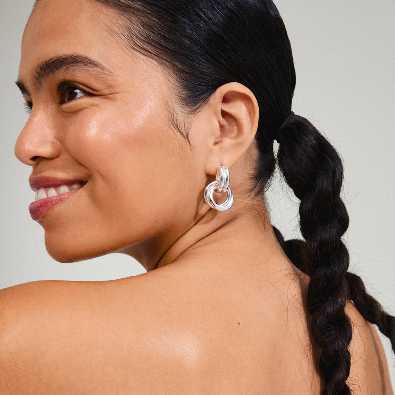Agni Silver Plated Earrings