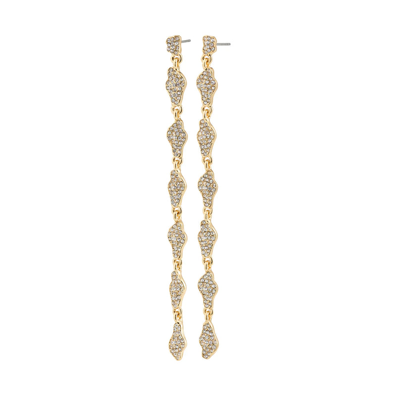 Basil Gold Plated Crystal Earrings