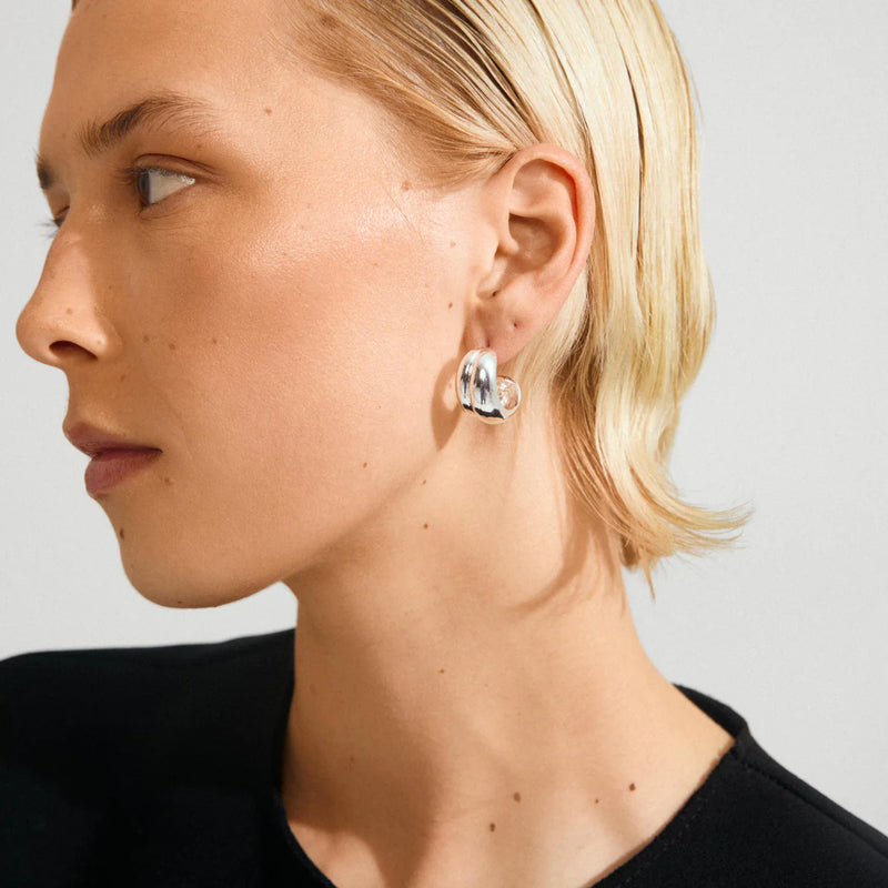 Miko Silver Plated Hoops