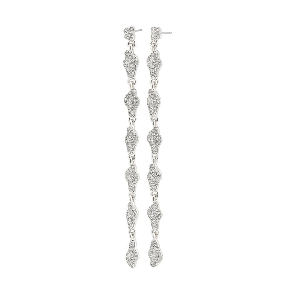 Basil Silver Plated Crystal Earrings