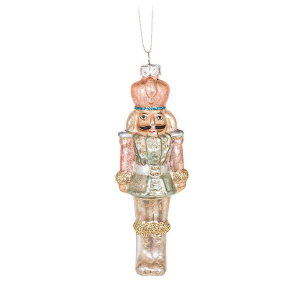 Pink & Turquoise Nutcracker Ornament