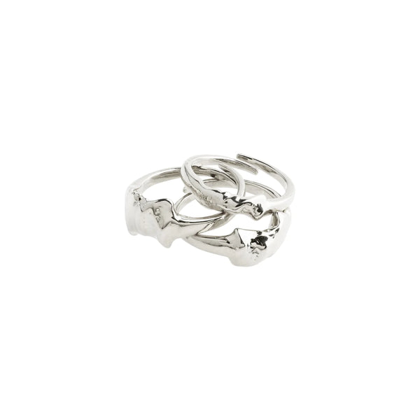 Anne Silver Plated Ring Set