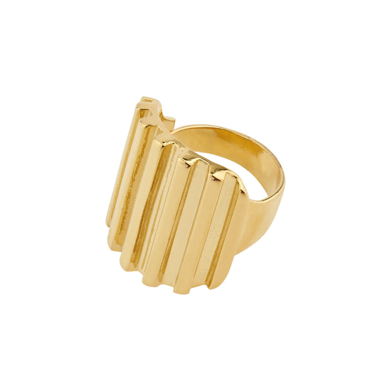 Laurel Gold Plated Ring