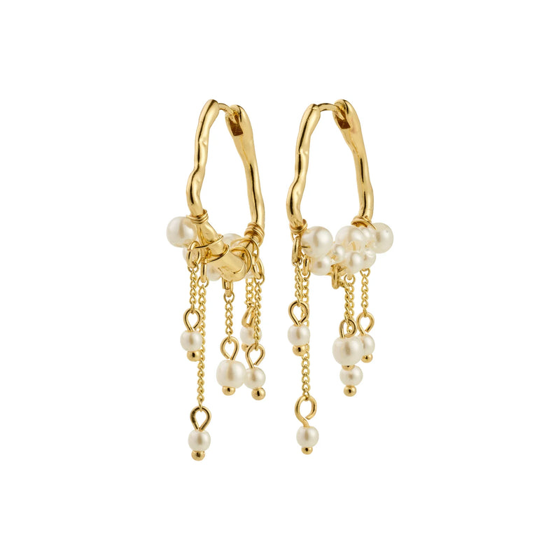 Jasper Gold Plated Earrings