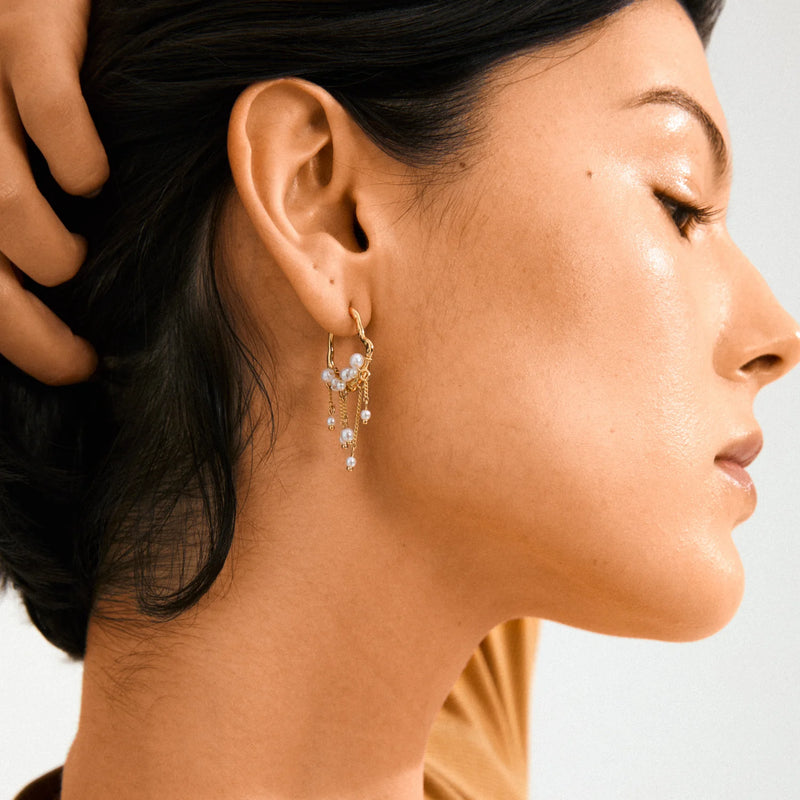 Jasper Gold Plated Earrings