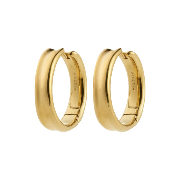 Kayden Gold Plated Hoops