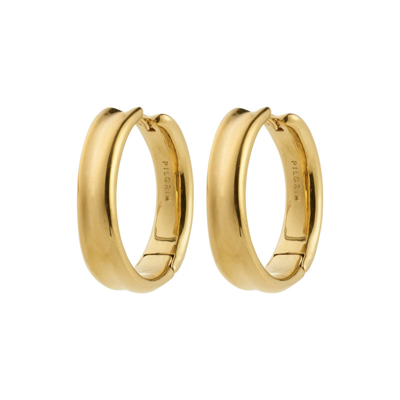 Kayden Gold Plated Hoops