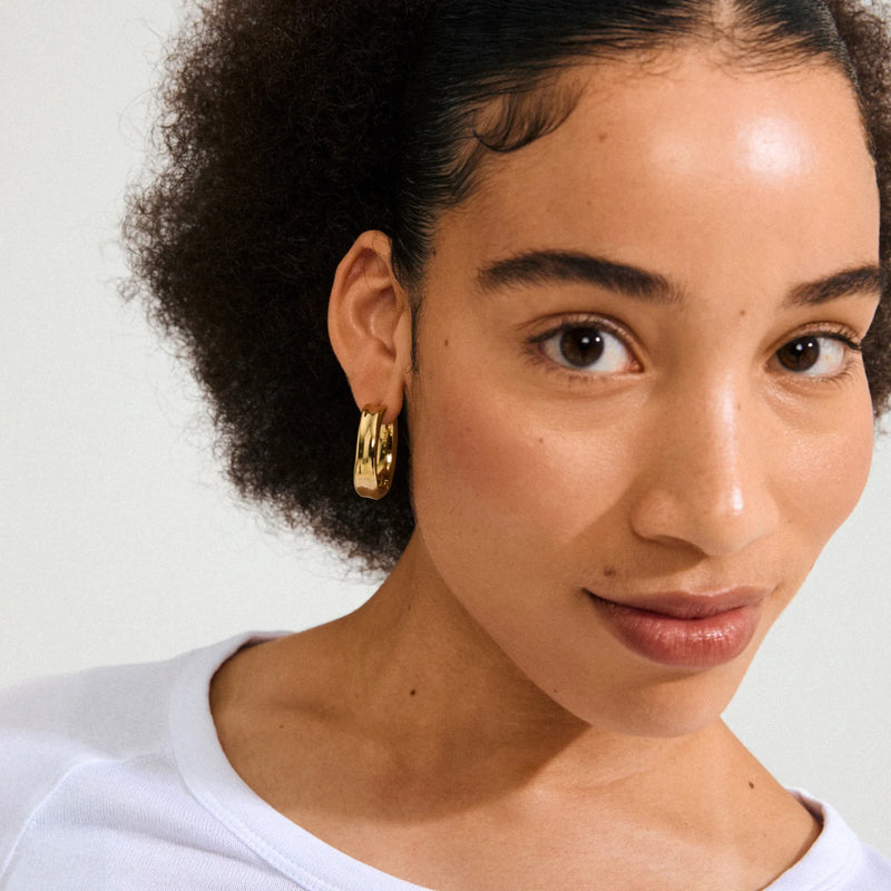 Kayden Gold Plated Hoops
