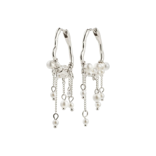 Jasper Silver Plated Earrings