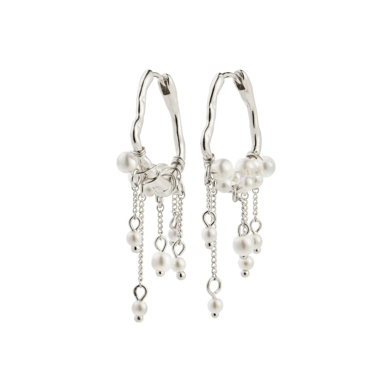 Jasper Silver Plated Earrings