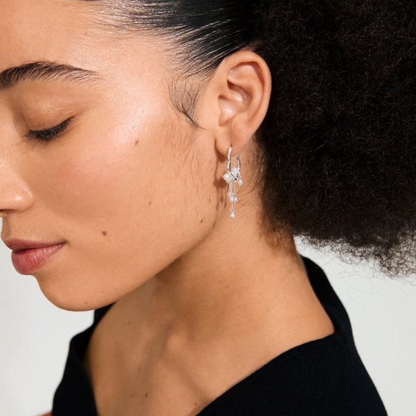Jasper Silver Plated Earrings