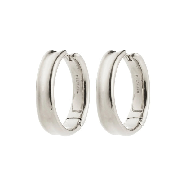 Kayden Silver Plated Hoops