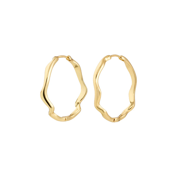 Larkin Small Gold Plated Hoops