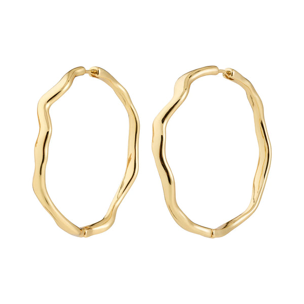 Larkin Gold Plated Hoops