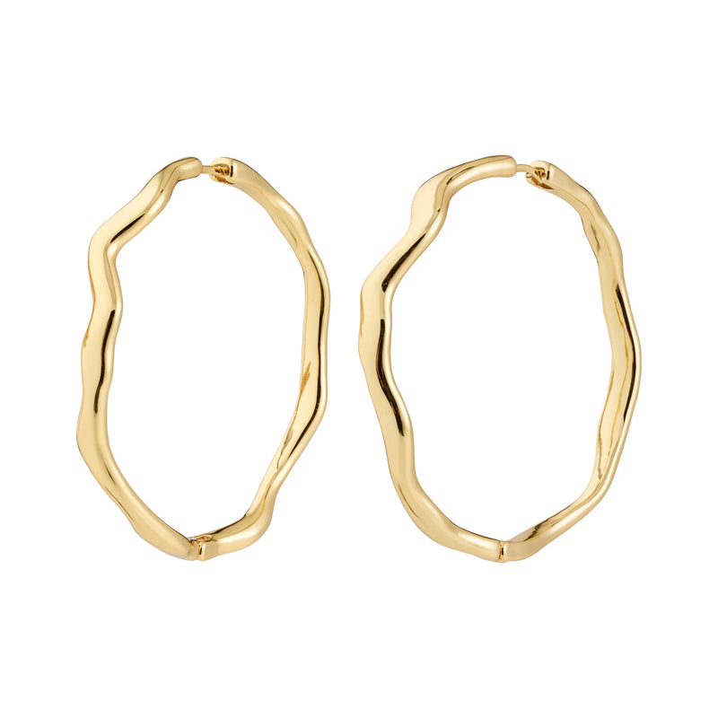 Larkin Gold Plated Hoops
