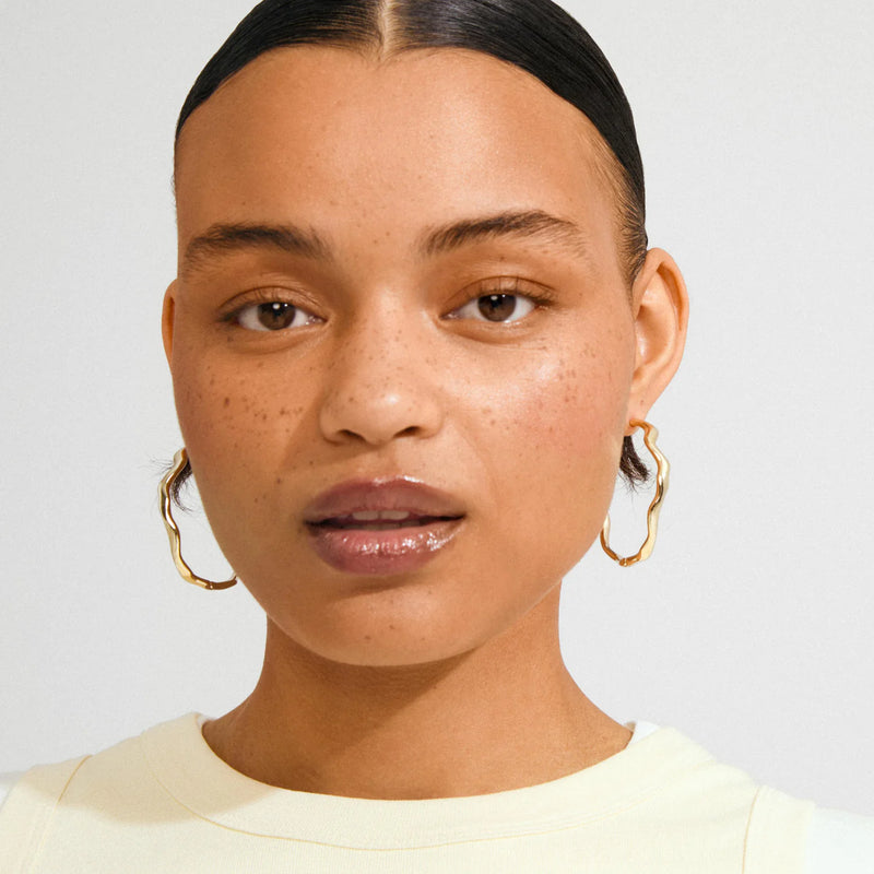 Larkin Gold Plated Hoops