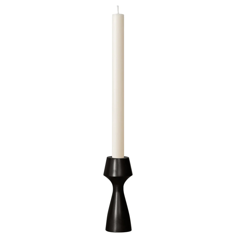 Matte Black Aluminum Taper Candle Holder