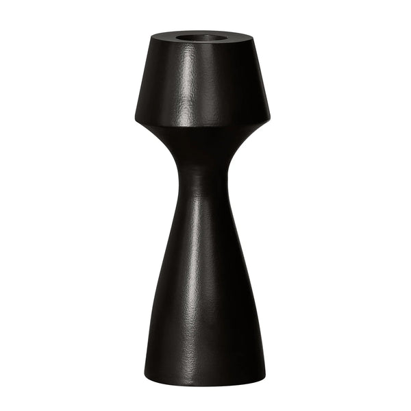 Matte Black Aluminum Taper Candle Holder