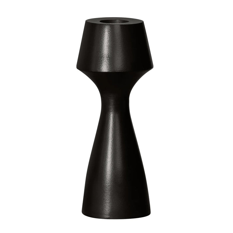 Matte Black Aluminum Taper Candle Holder