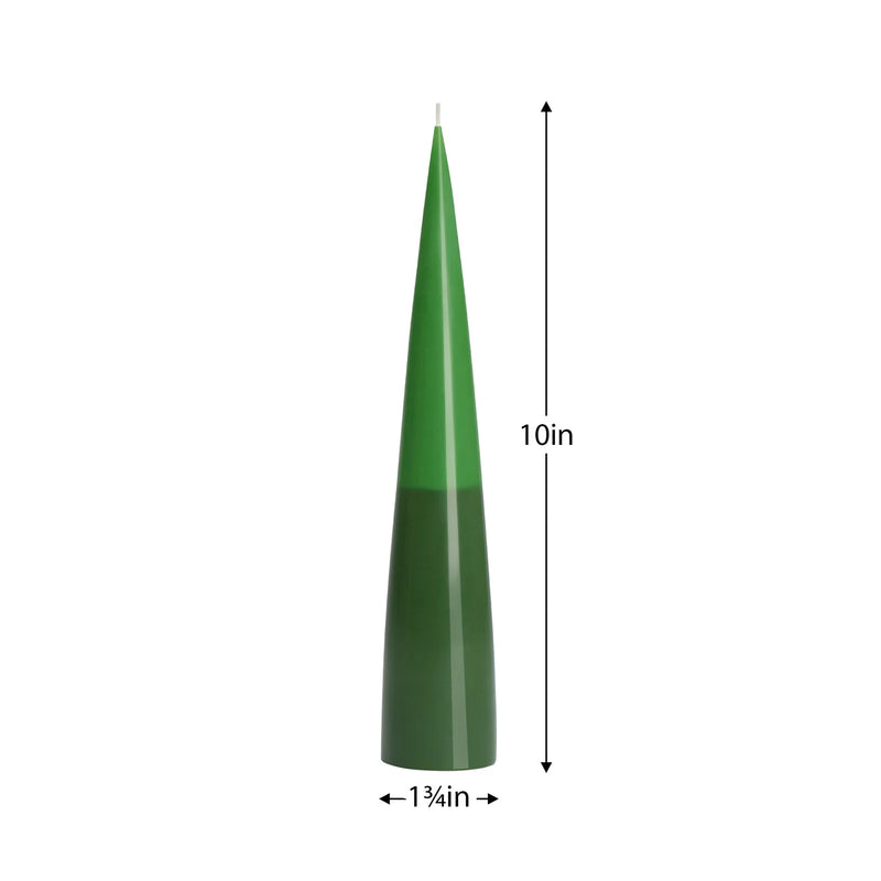 Conical Two-Tone 10h" Candle