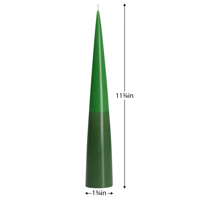 Conical Two-Tone 11.75h" Candle