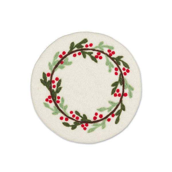 Felted Wool Christmas Trivet