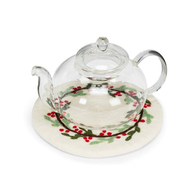 Felted Wool Christmas Trivet