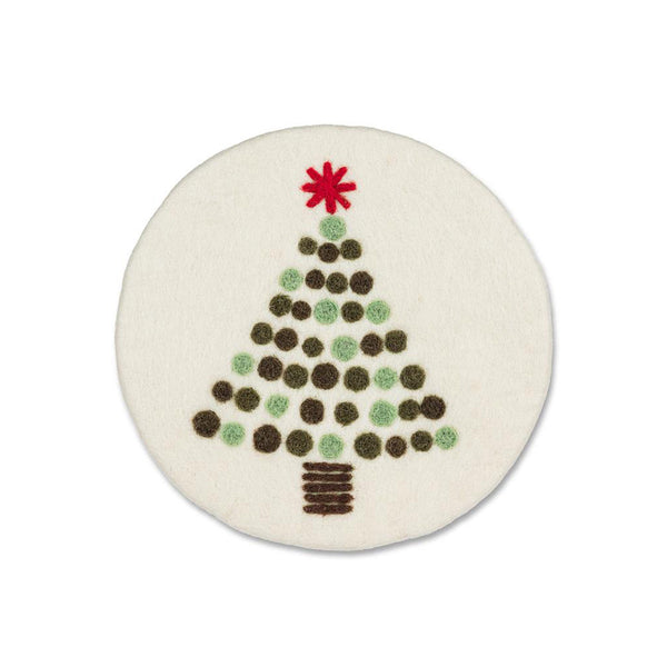 Felted Wool Christmas Trivet