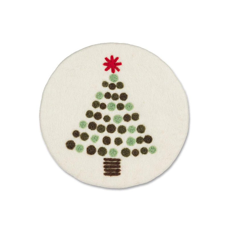 Felted Wool Christmas Trivet