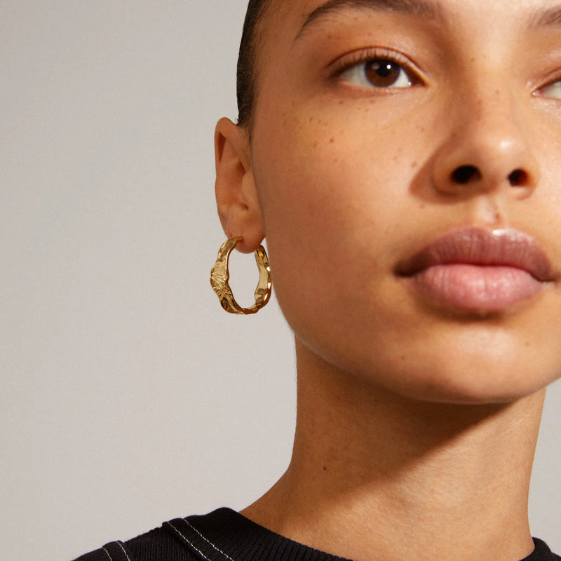 Julita Gold Plated Hoops