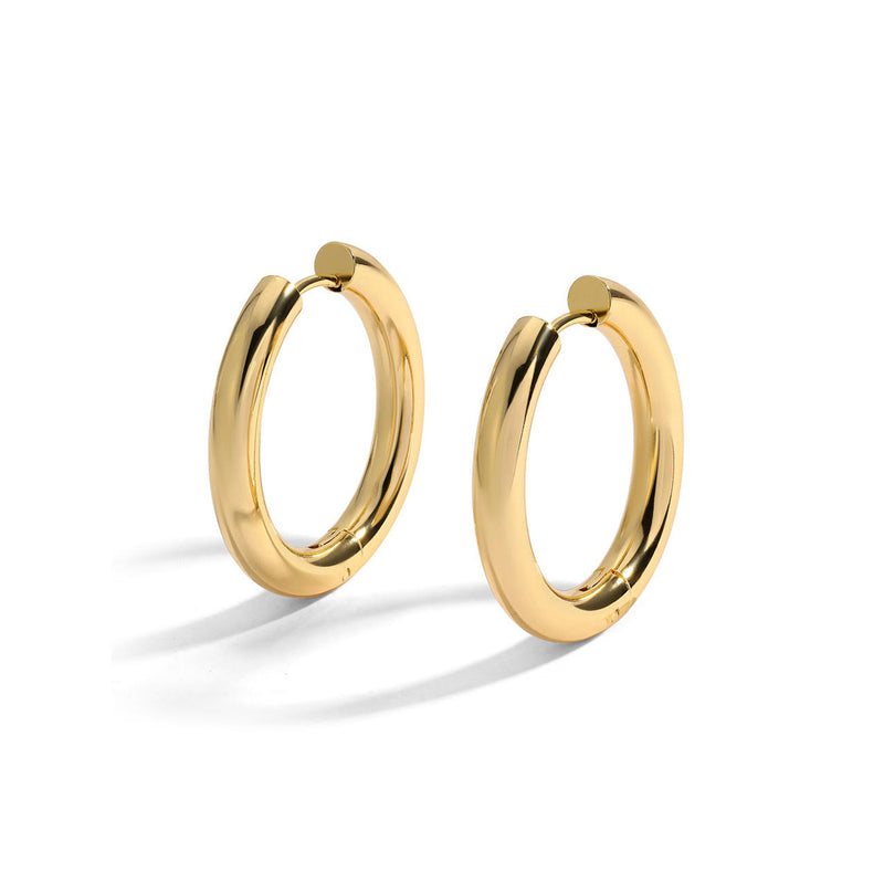 Large Chunky Water Resistant Hoops