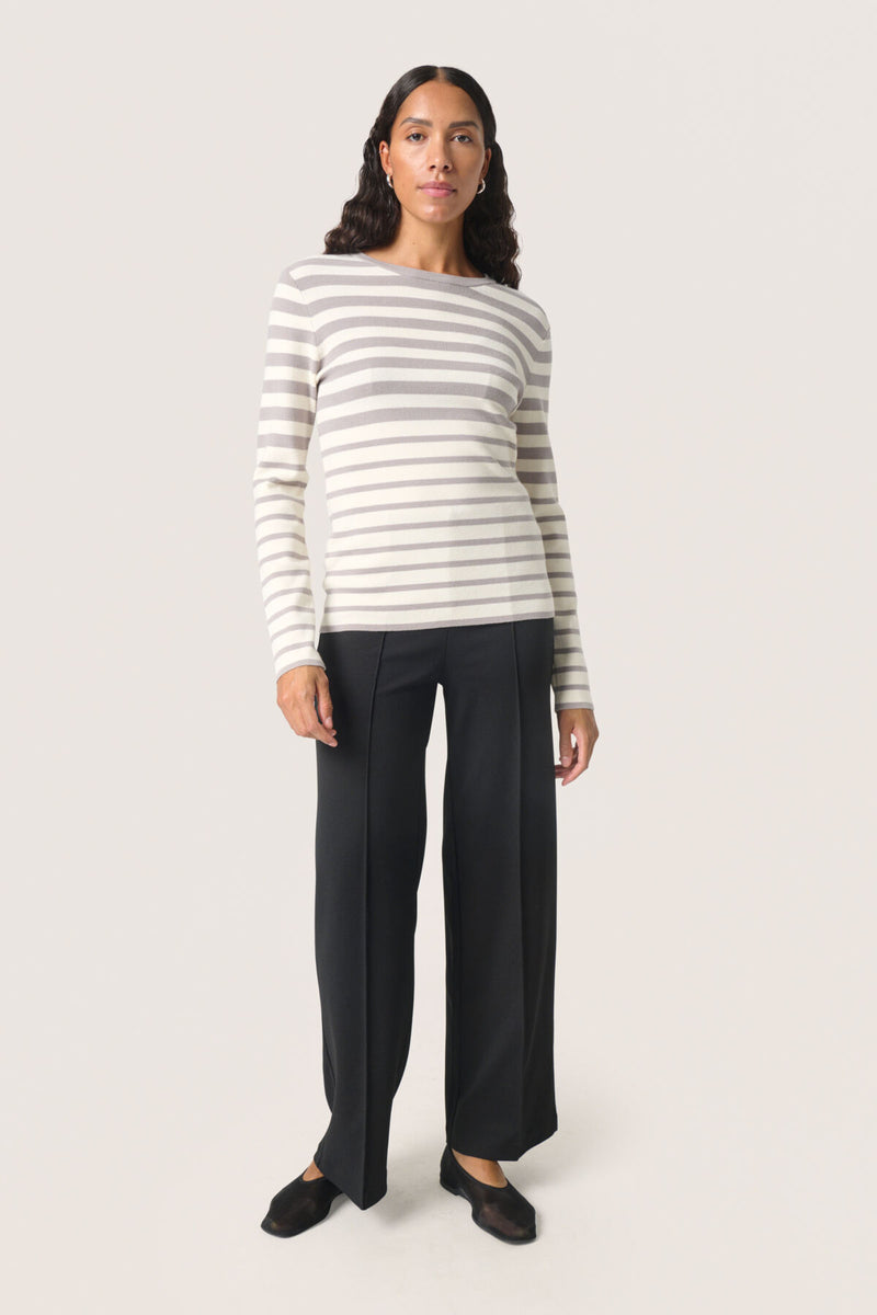 Spina Striped Crew Neck Pullover