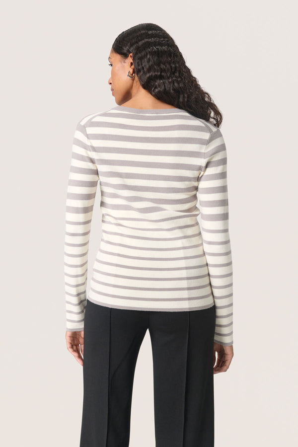 Spina Striped Crew Neck Pullover