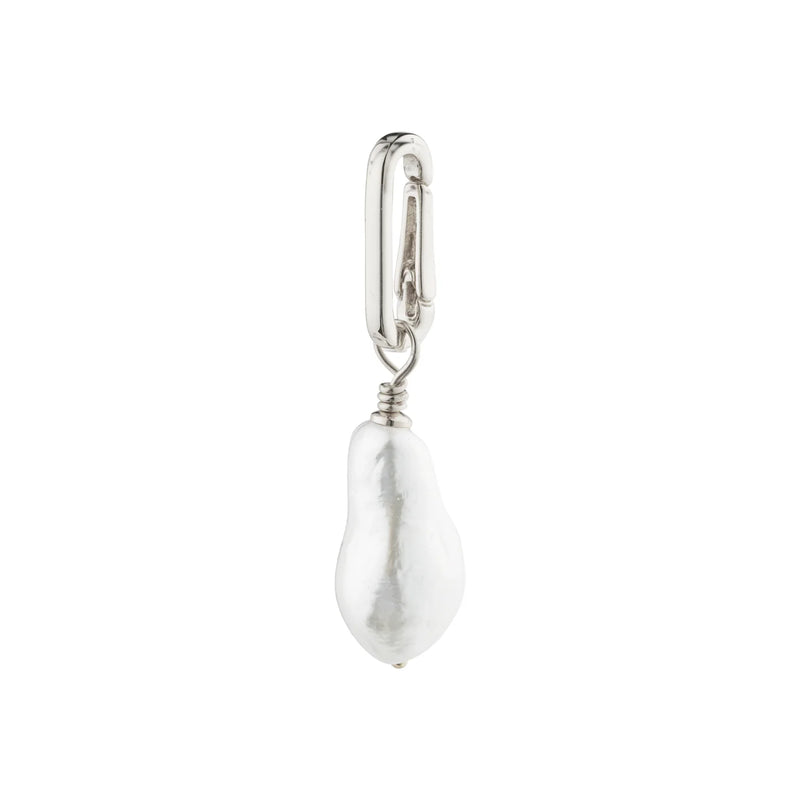 Pearl Silver Plated Charm