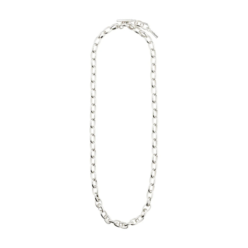 Charm Silver Plated Chain Necklace