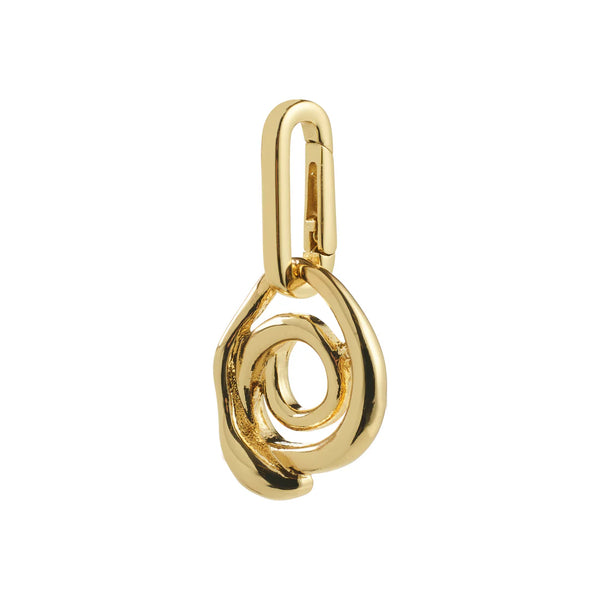 Curl Gold Plated Charm