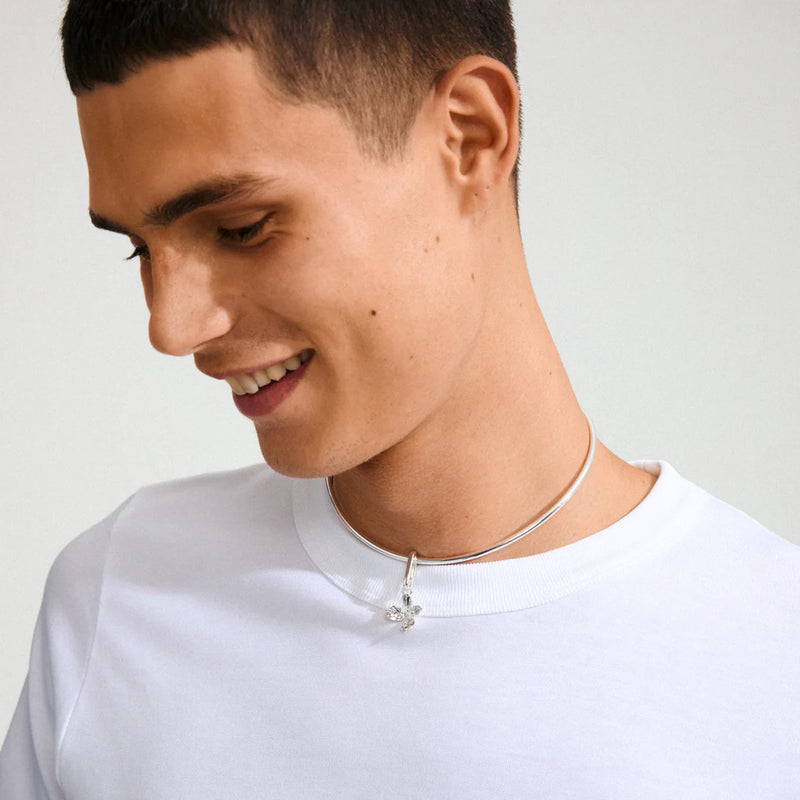 Flower Silver Plated Charm