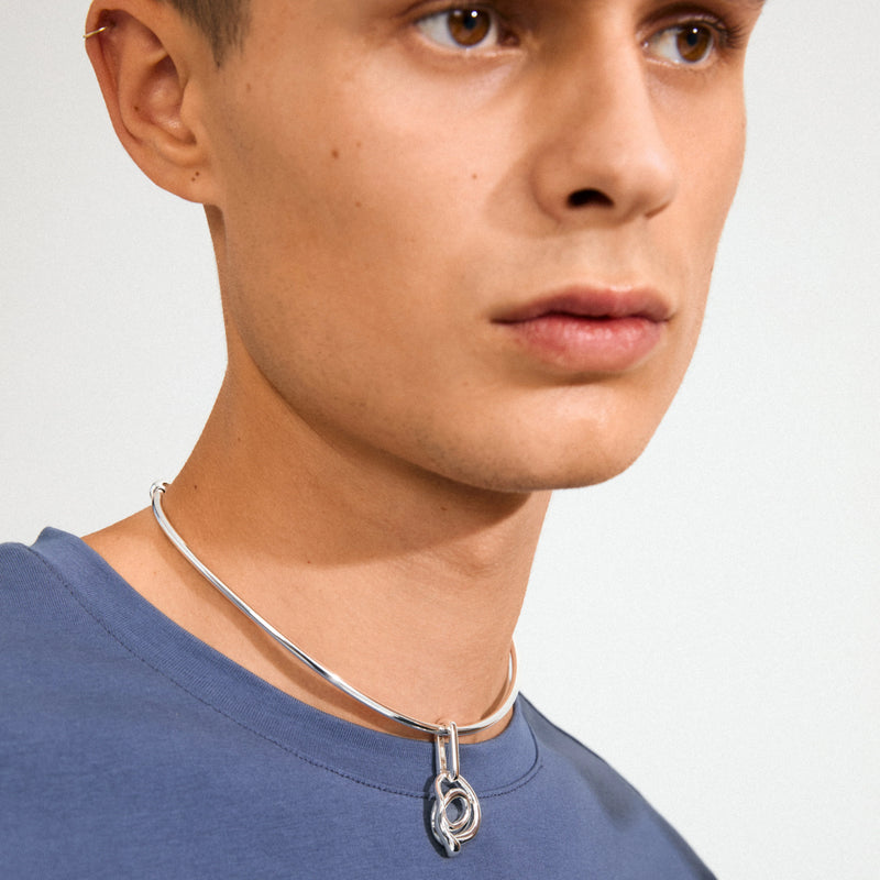 Curl Silver Plated Charm