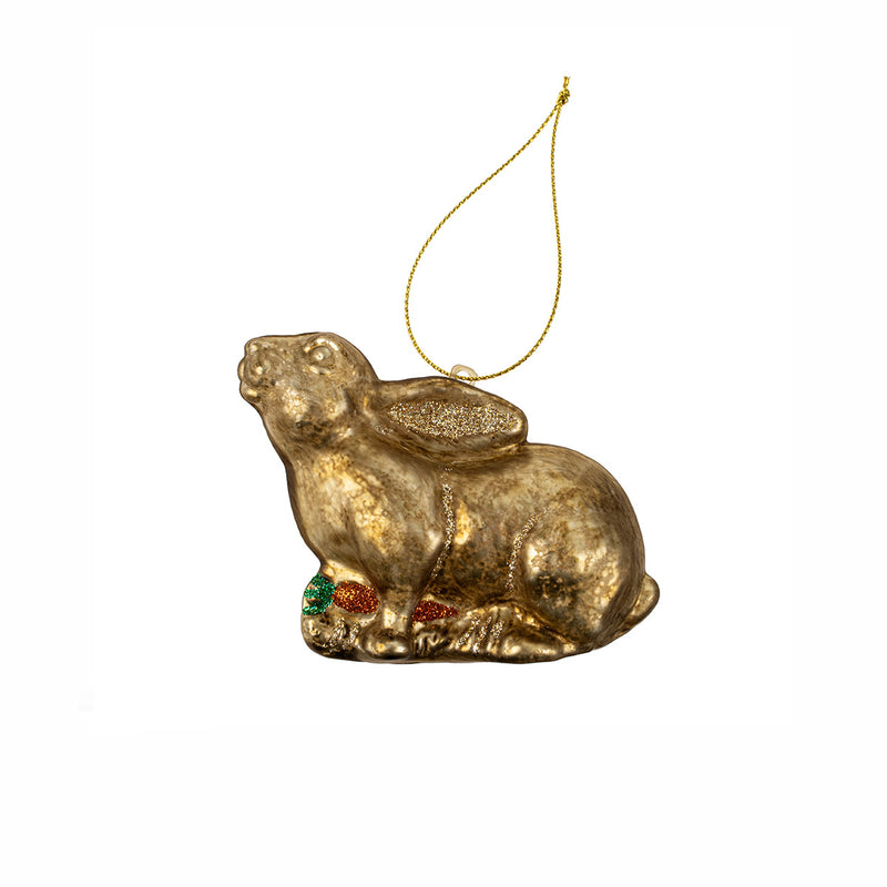 Golden Rabbit Ornament