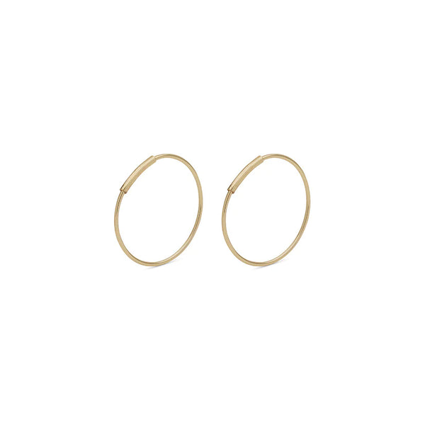 Raquel Medium Gold Plated Hoops