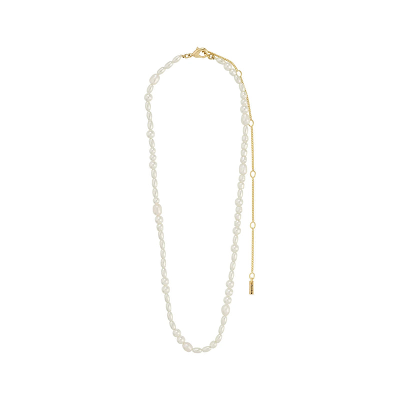 Elliana Gold Plated Pearl Necklace