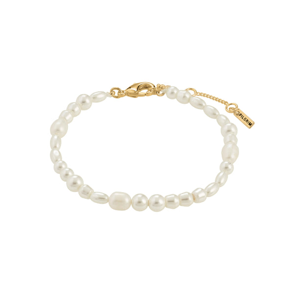 Elliana Gold Plated Pearl Bracelet