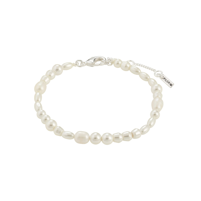 Elliana Silver Plated Pearl Bracelet