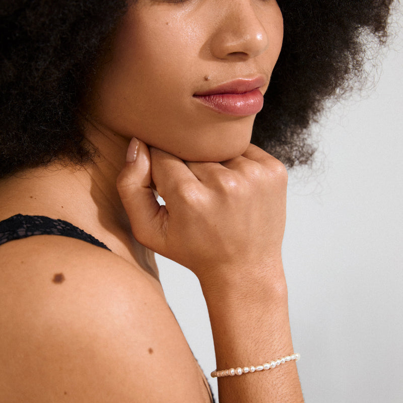 Elliana Silver Plated Pearl Bracelet