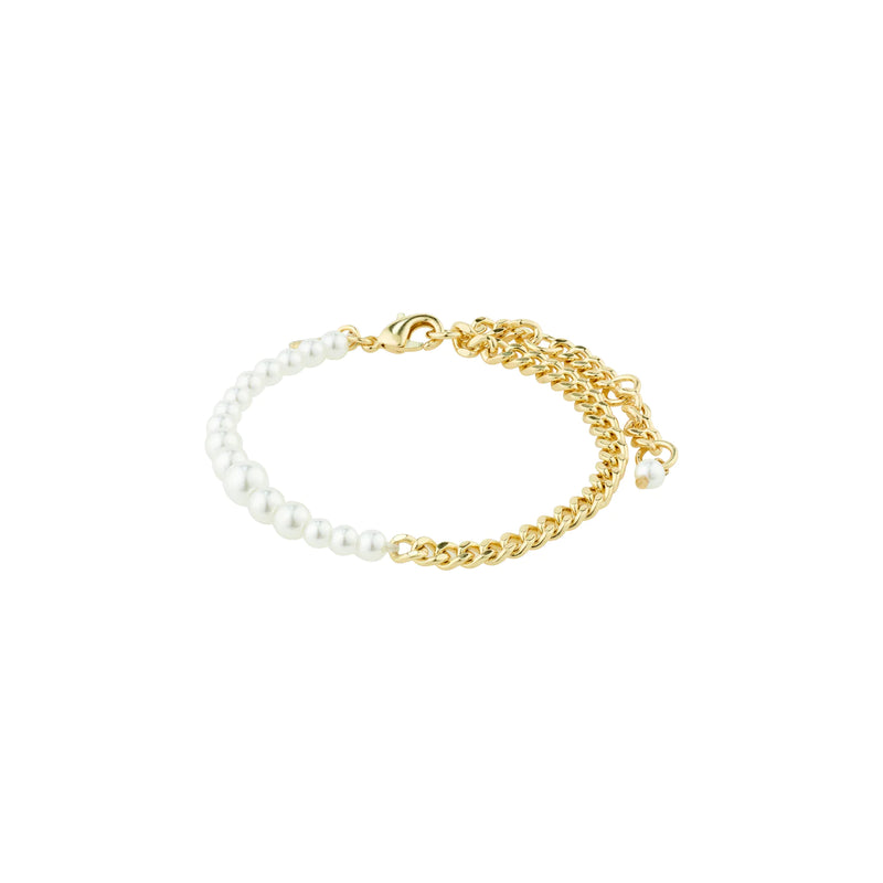 Relando Gold Plated Pearl Bracelet